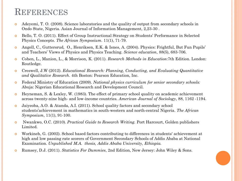 r eferences