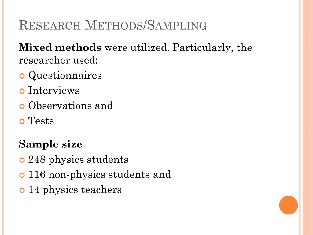 r esearch m ethods s ampling