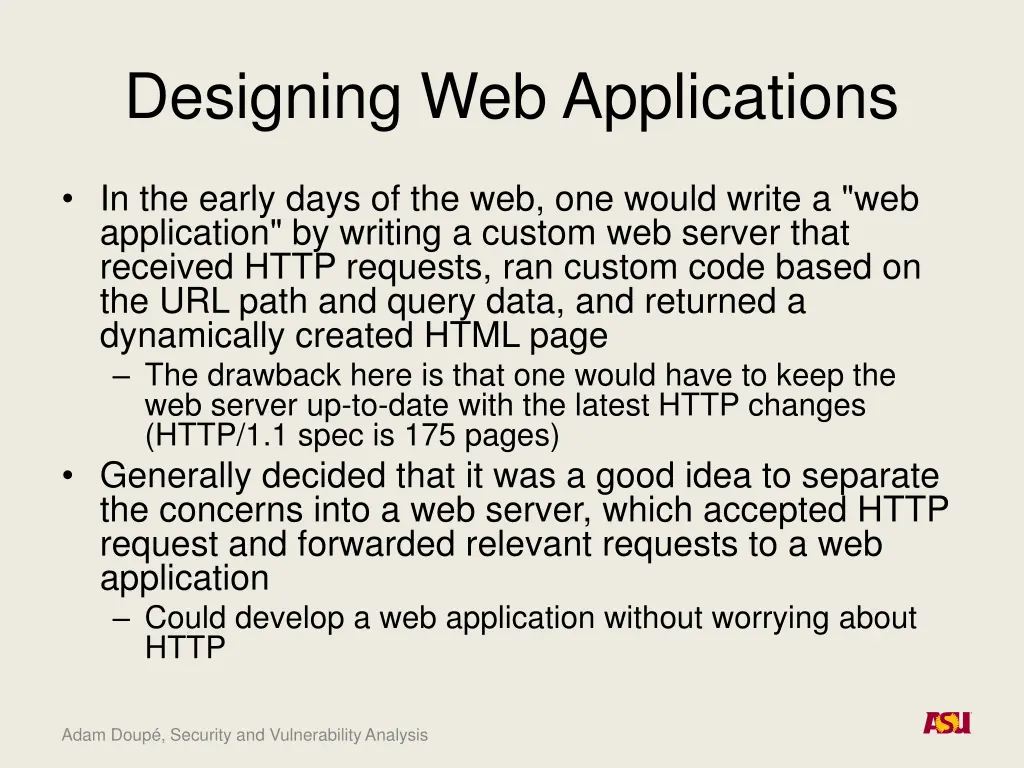 designing web applications