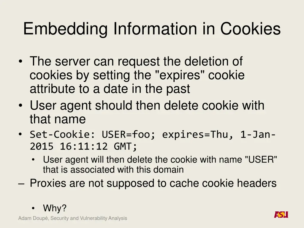 embedding information in cookies 5