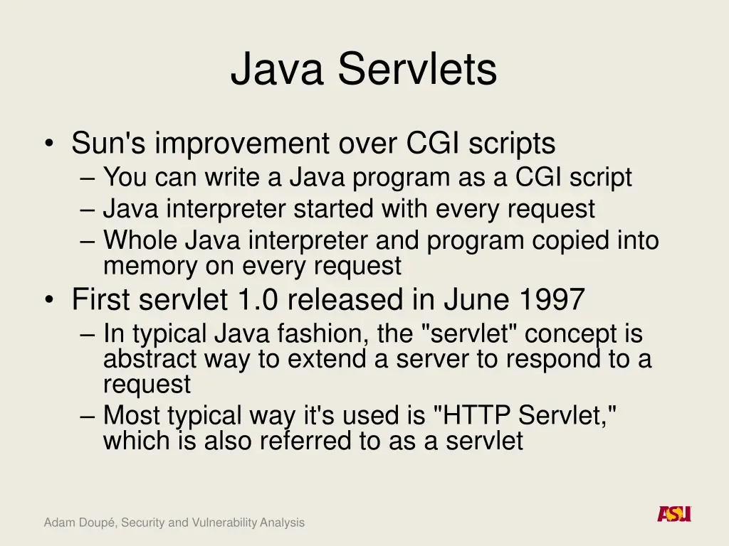 java servlets
