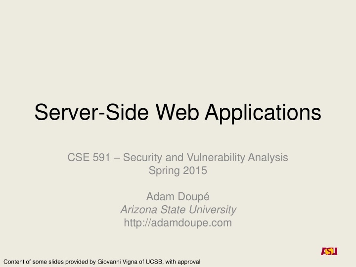 server side web applications