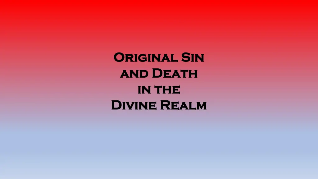 original sin original sin and death and death