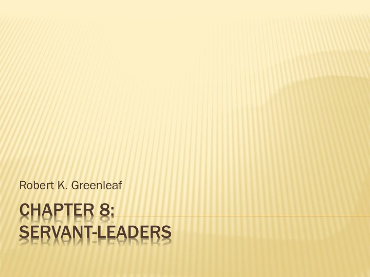 robert k greenleaf