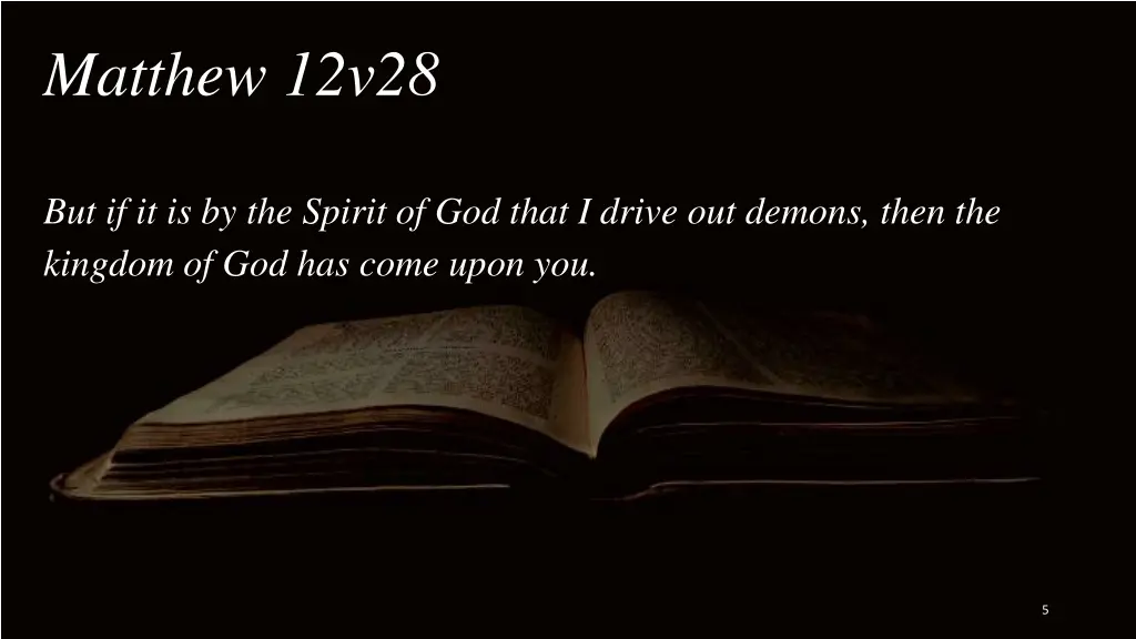 matthew 12v28