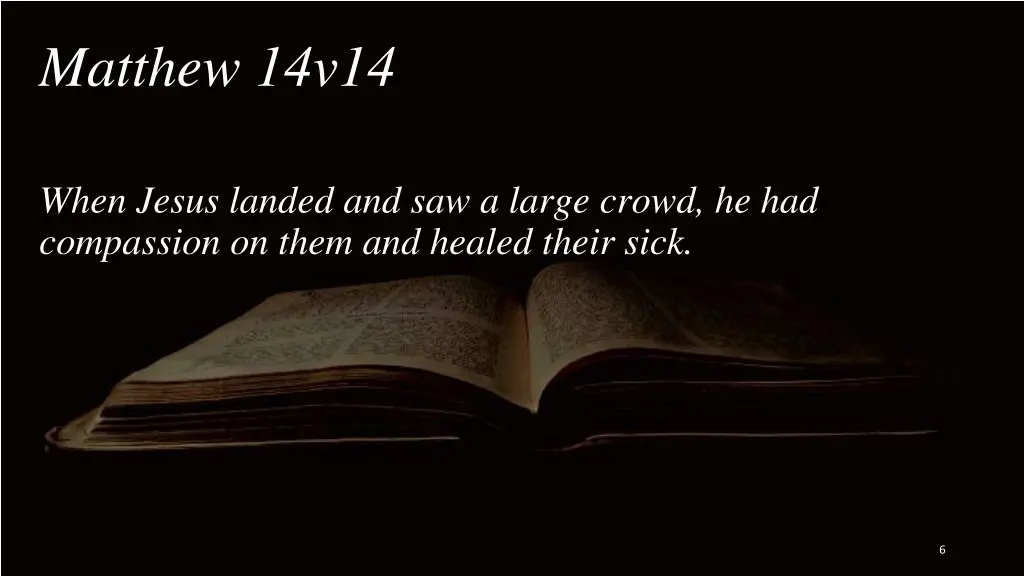 matthew 14v14