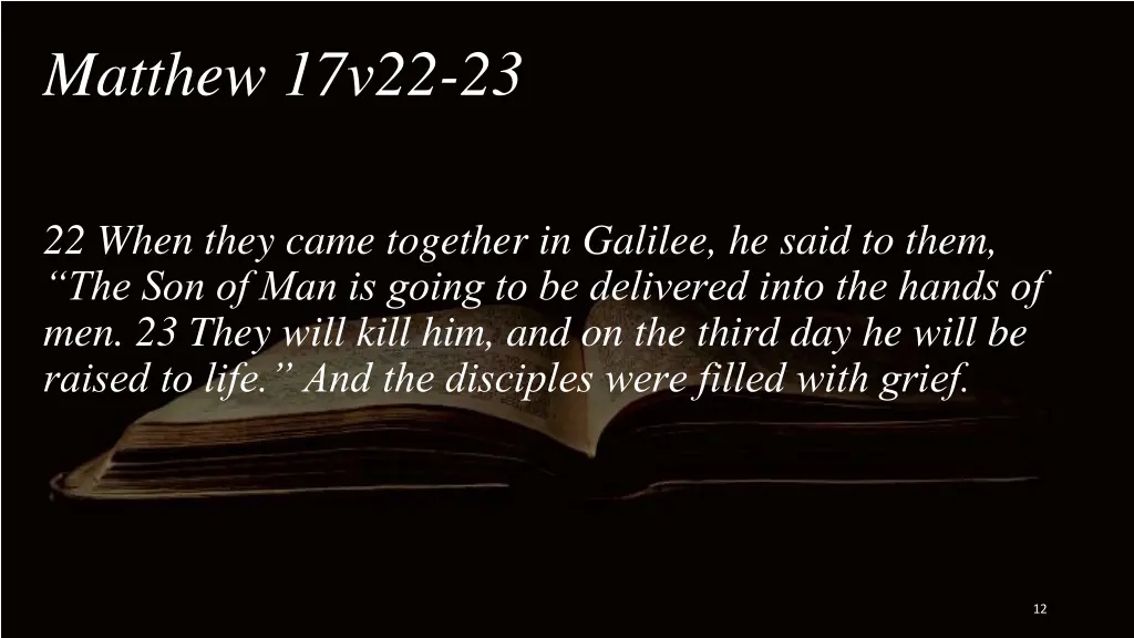 matthew 17v22 23