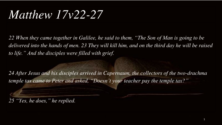 matthew 17v22 27