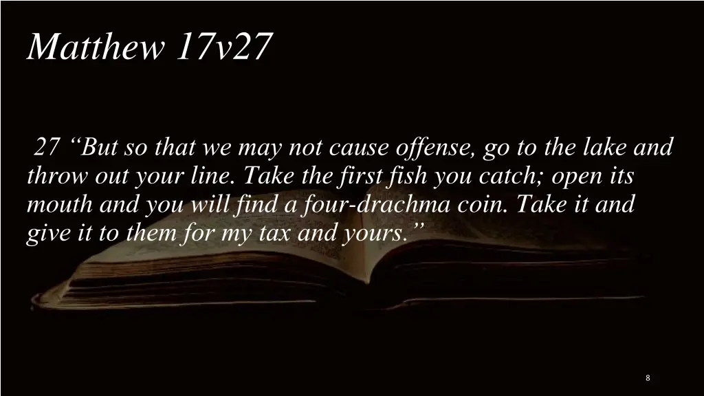 matthew 17v27