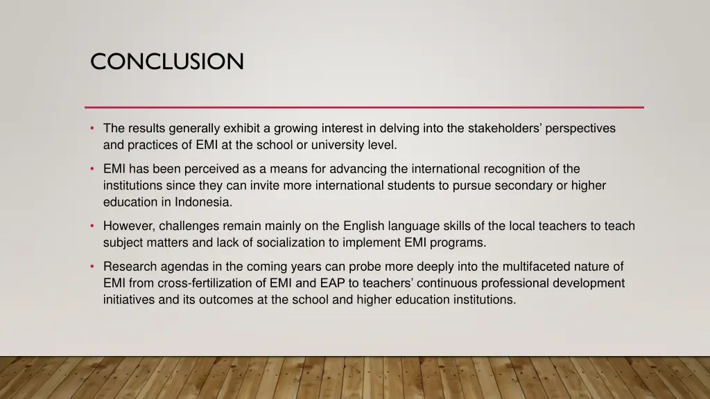conclusion
