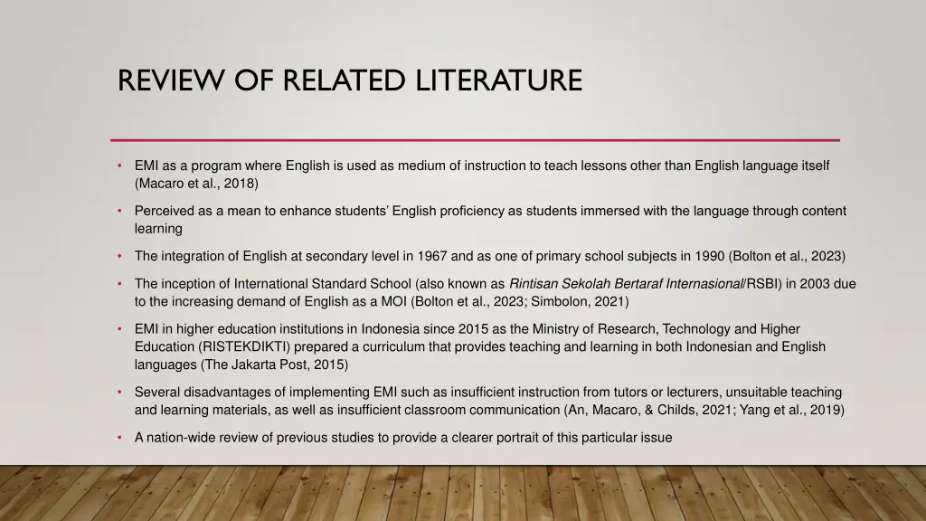 review of related literature