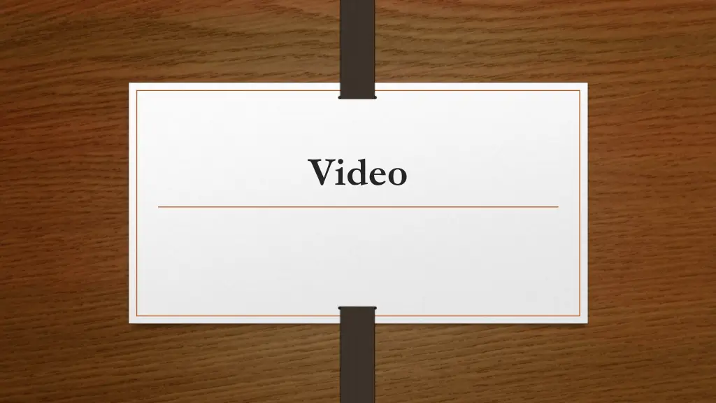 video