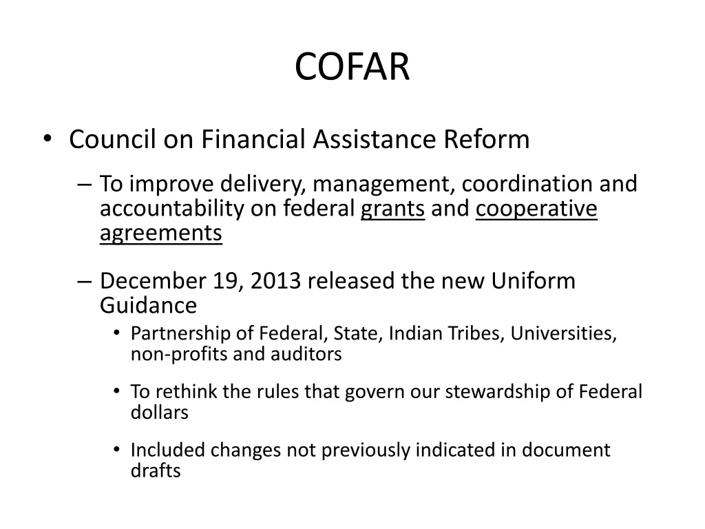 cofar