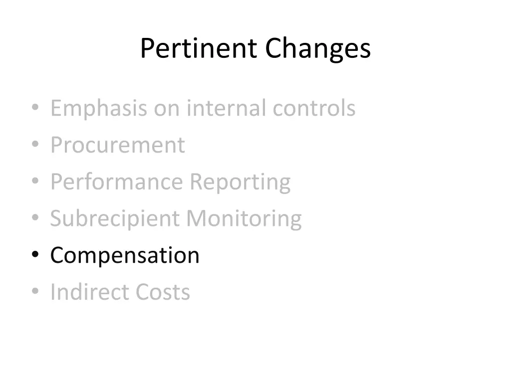 pertinent changes 4