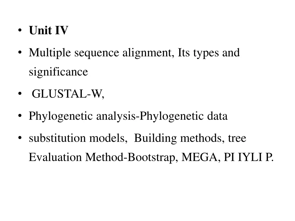 unit iv