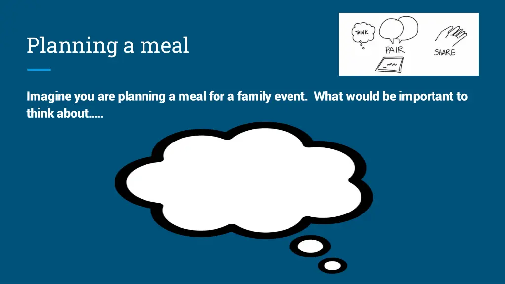 planning a meal