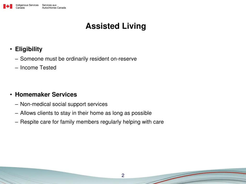 assisted living