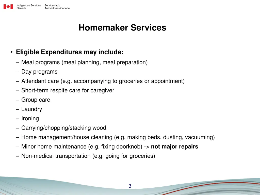 homemaker services