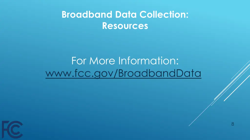 broadband data collection resources