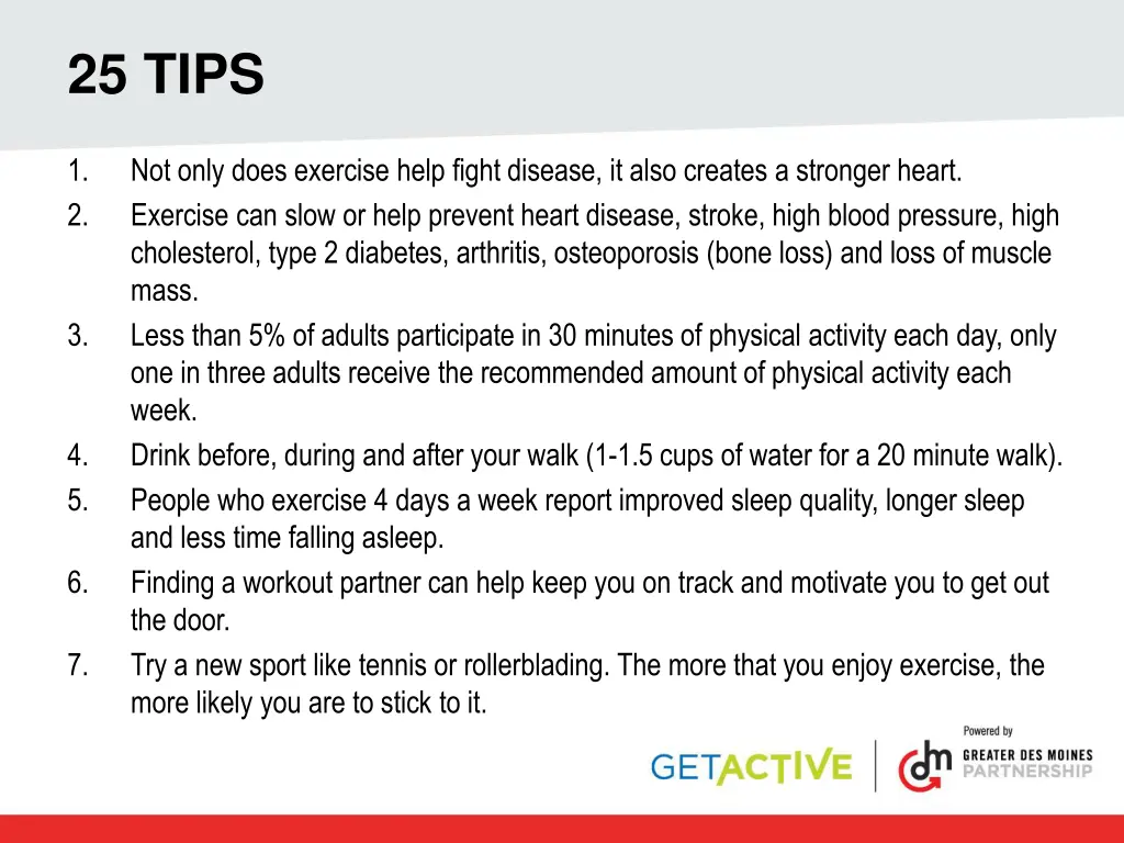 25 tips