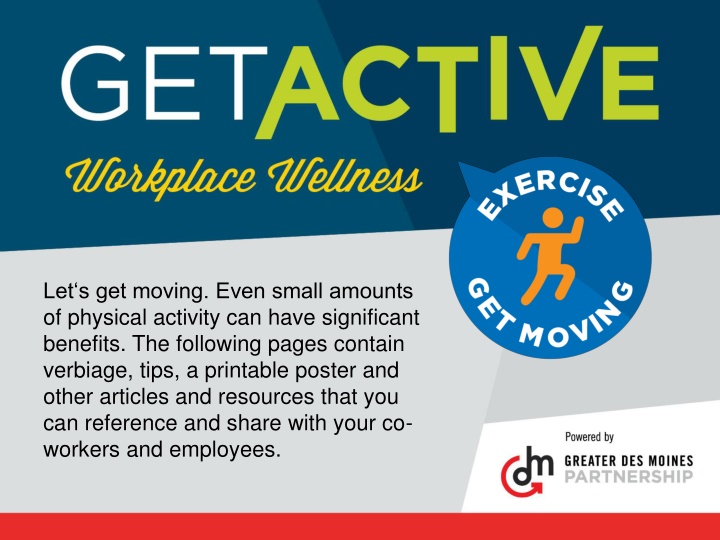let s get moving even small amounts of physical