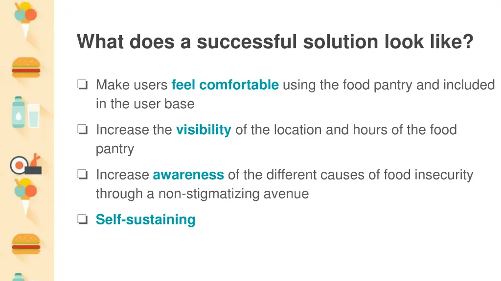 what does a successful solution look like