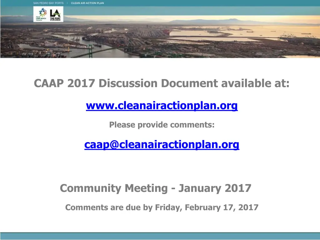 caap 2017 discussion document available at