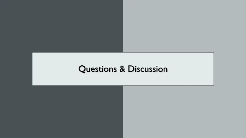 questions discussion