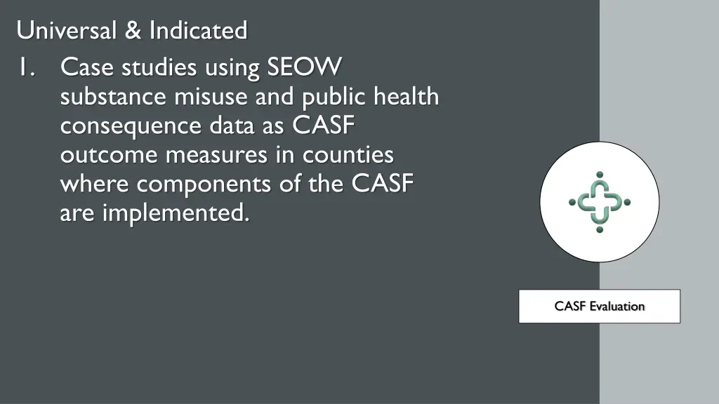 universal indicated 1 case studies using seow