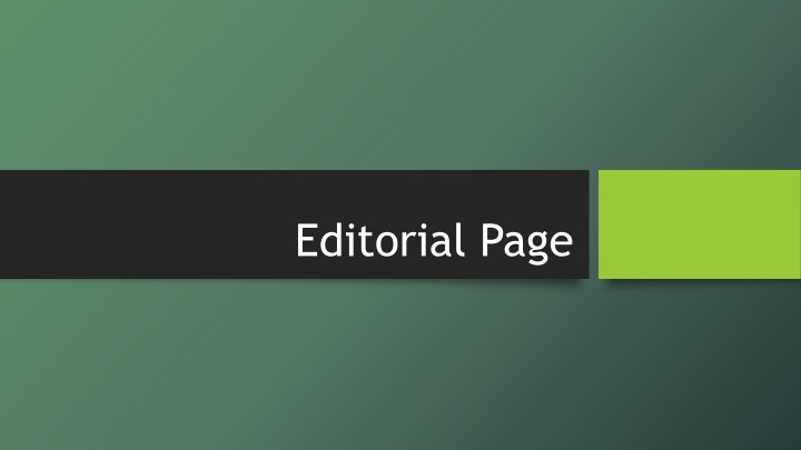 editorial page