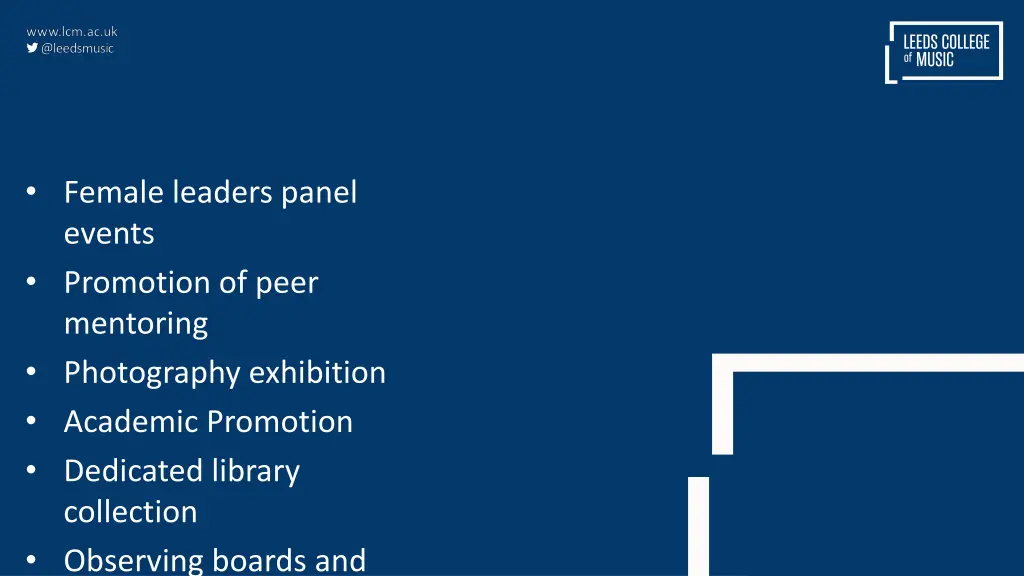 female leaders panel events promotion of peer
