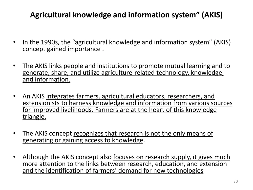 agricultural knowledge and information system akis