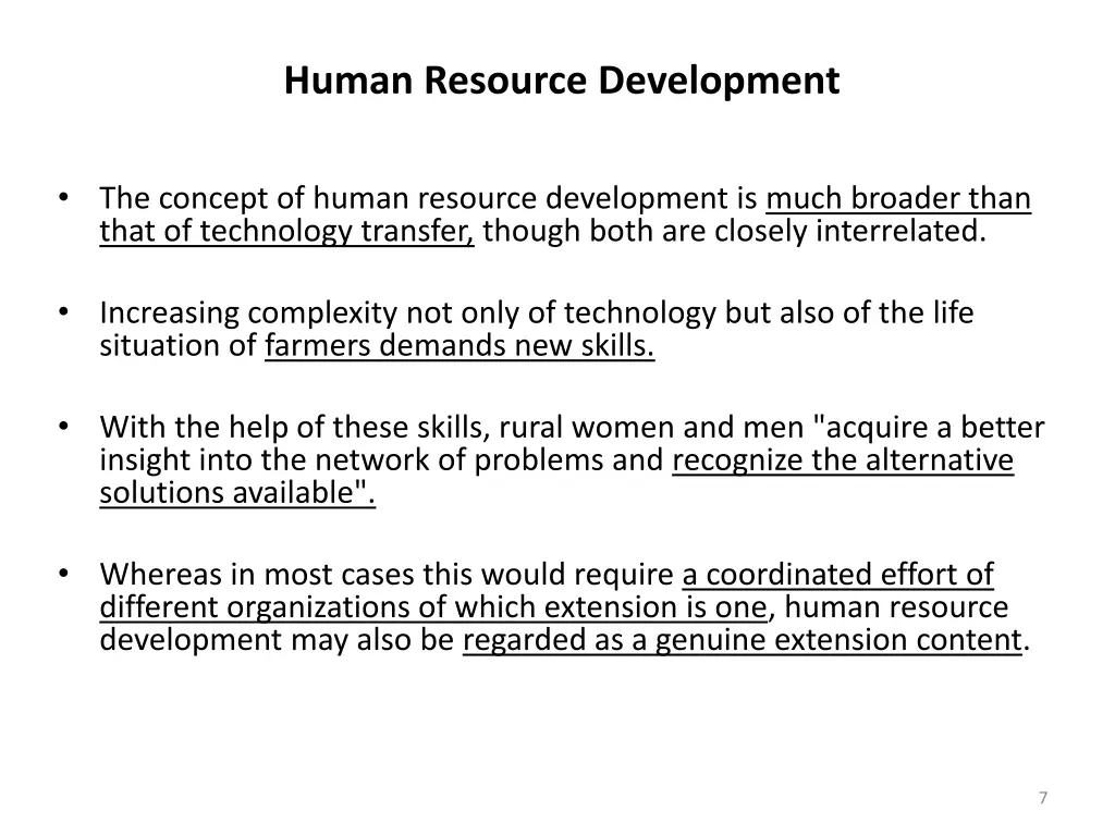 human resource development