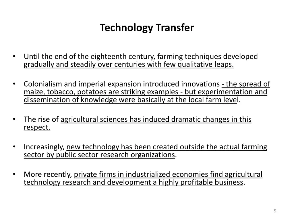 technology transfer