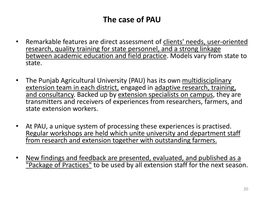 the case of pau