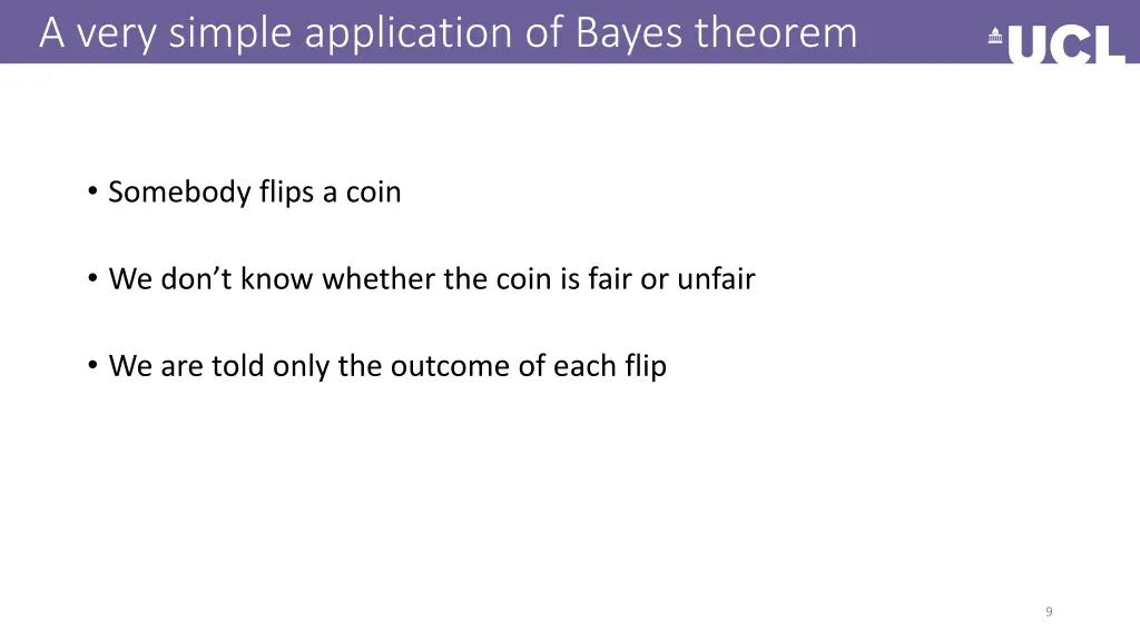 a very simple application of bayes theorem