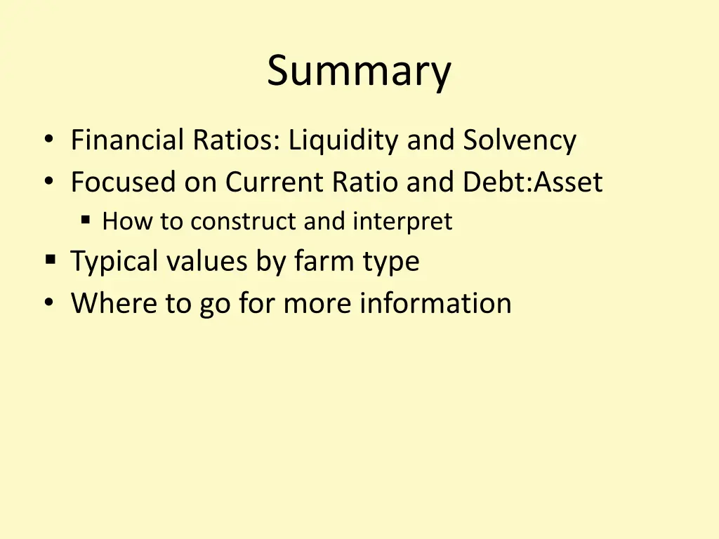 summary