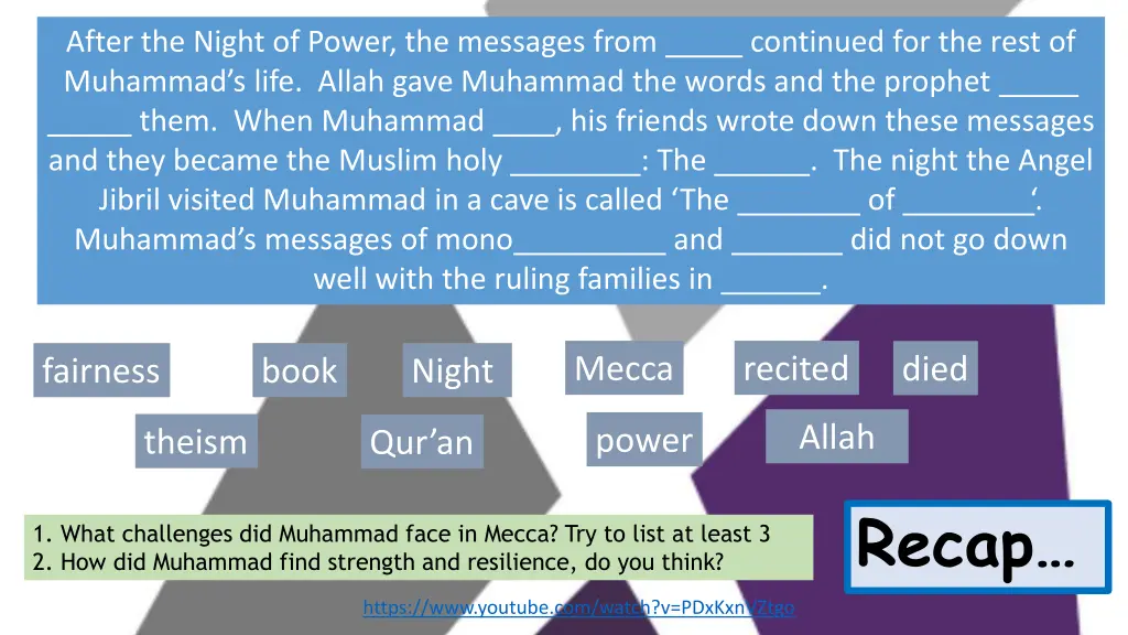 after the night of power the messages from