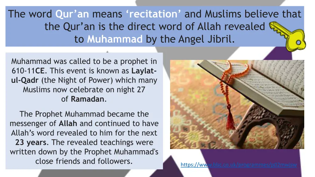 the word qur an means recitation and muslims