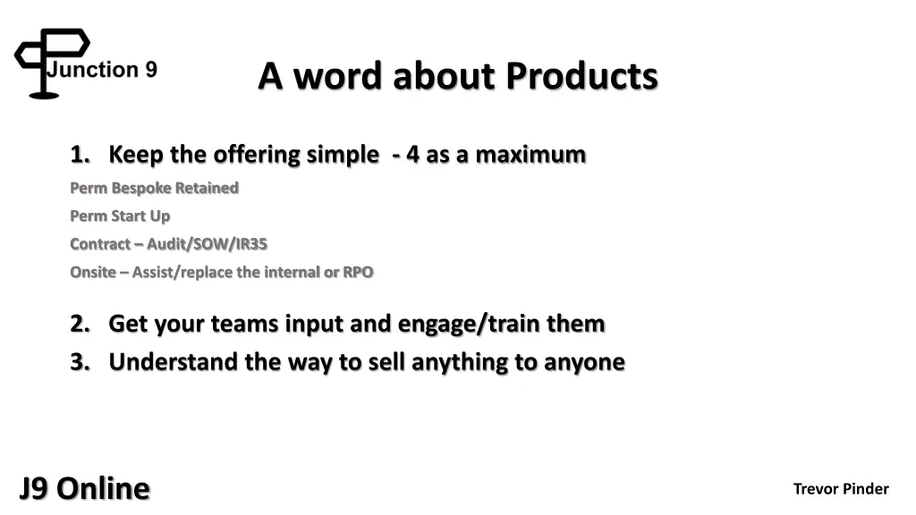 a word about products
