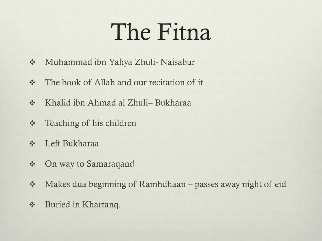 the fitna