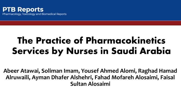 the practice of pharmacokinetics services