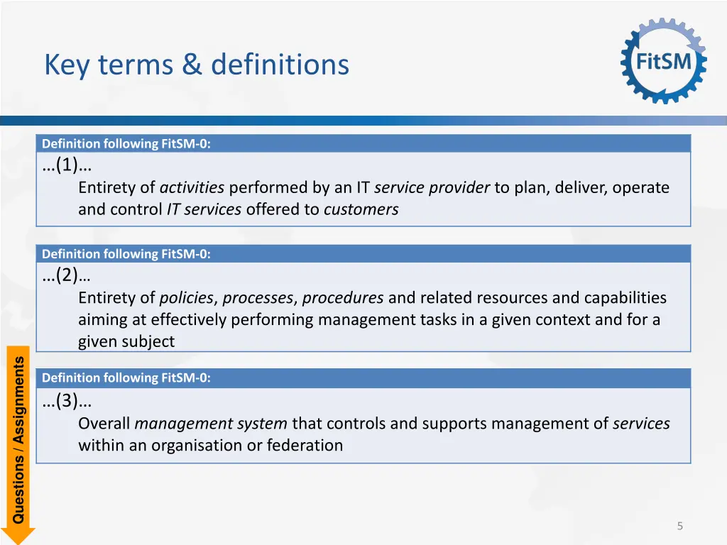 key terms definitions