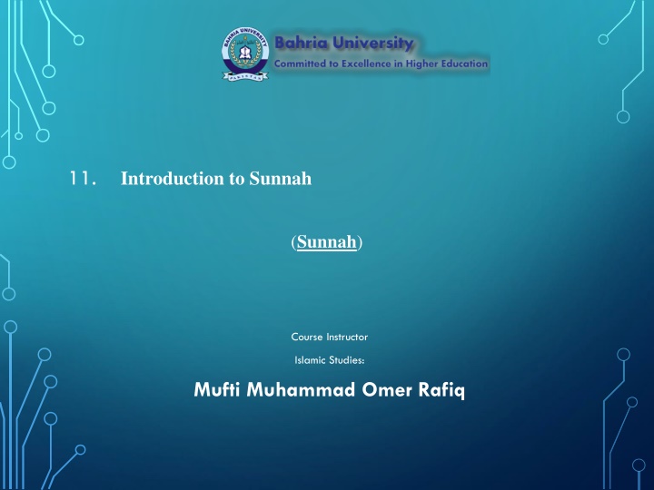 11 introduction to sunnah