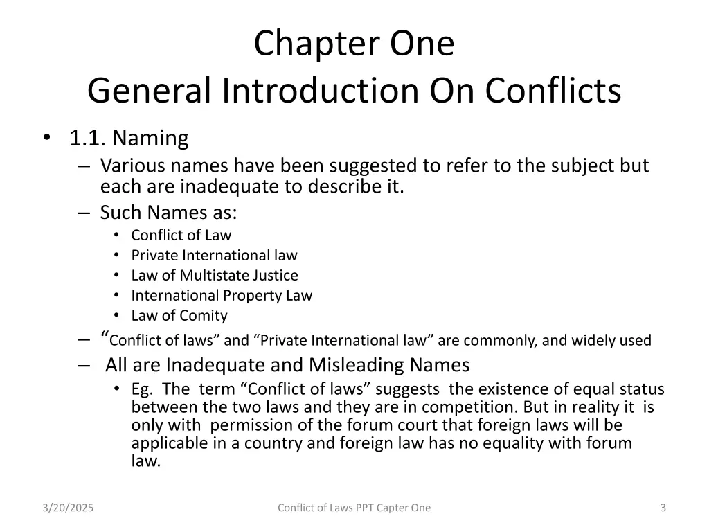 chapter one