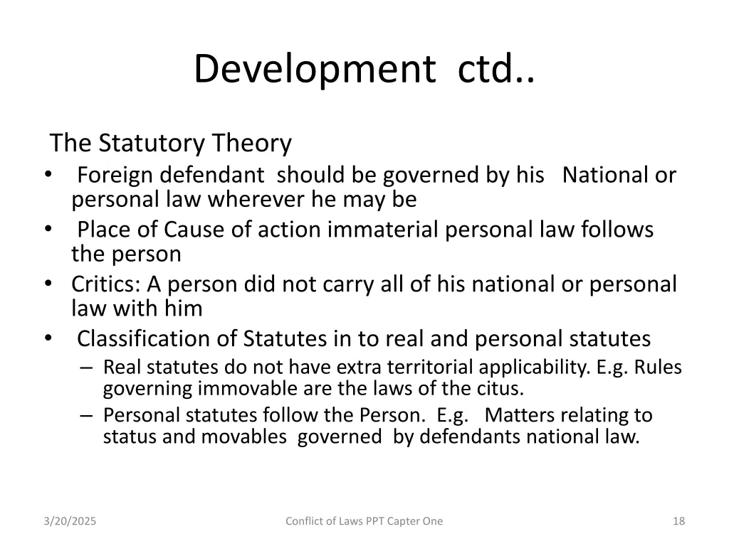 development ctd 1