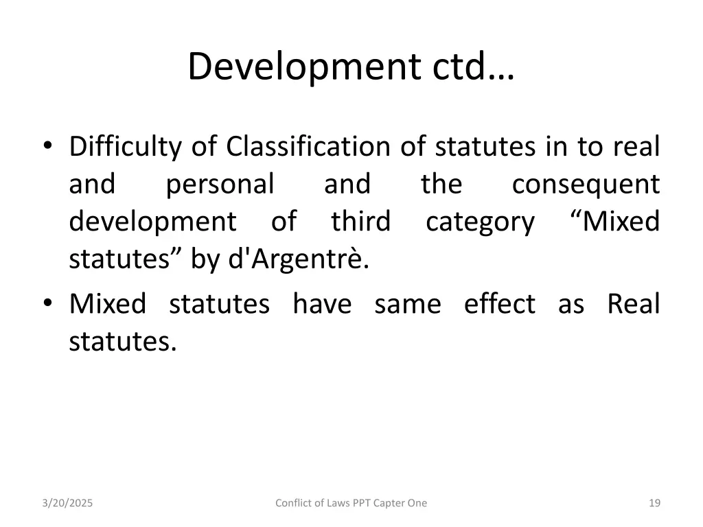 development ctd 2