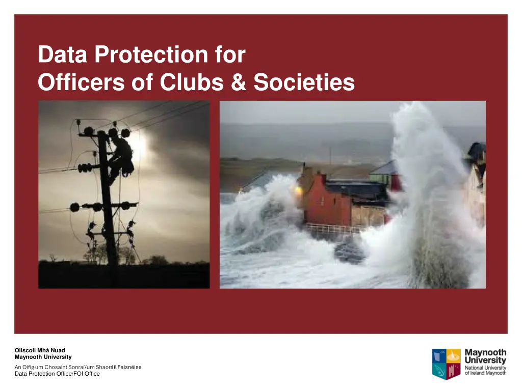 data protection for officers of clubs societies