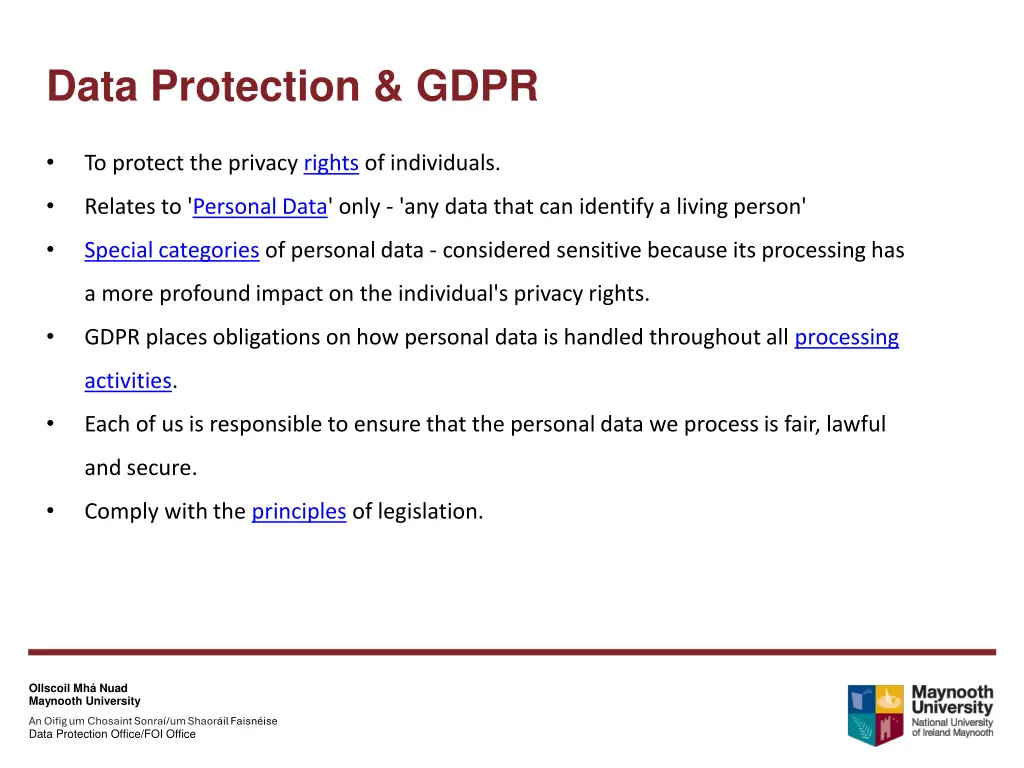 data protection gdpr