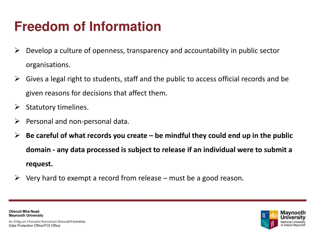 freedom of information